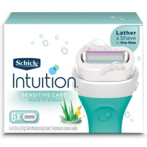 Schick-Intuition-Razor-Refills-with-Vitamin-E-and-Aloe - Beautygab