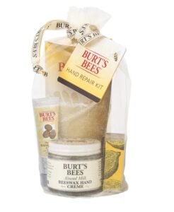 Burts-Bees-Hand-Repair-Gift-Set - Beautygab Burt's Bees beauty gift set boxed, an example of a giftable beauty set