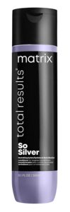 Matrix-Total-Results-So-Silver-Conditioner - Beautygab Black and lilac bottle of Matrix So Silver conditioner