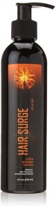 Ultrax-Labs-Hair-Surge-Stimulating-Shampoo- - Beautygab Black Ultrax Labs Hair Surge bottle with an orange flame graphic