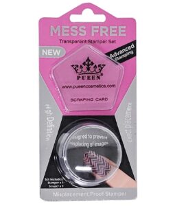 1-3 - Beautygab PUEEN transparent nail art stamper and scraper set