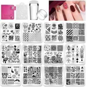 3-3 - Beautygab Biutee nail stamping plates set with twelve design plates