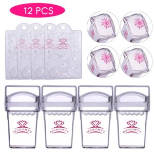 4-2 - Beautygab Makartt 12-piece French nail stamper kit with replaceable heads