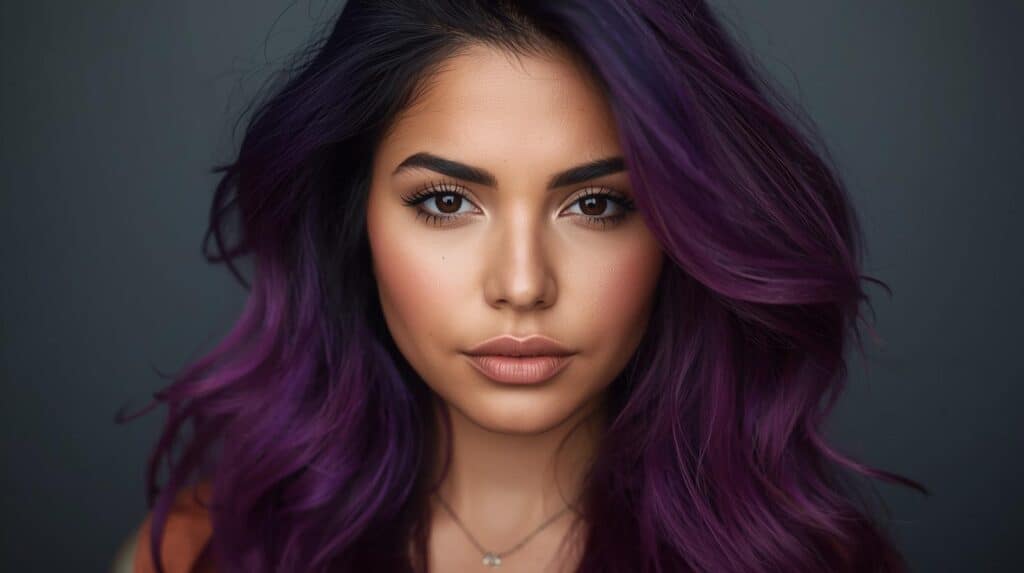 woman Purple Dye - Beautygab Purple Dye