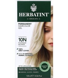 13 - Beautygab Herbatint permanent hair color gel in Platinum Blonde box