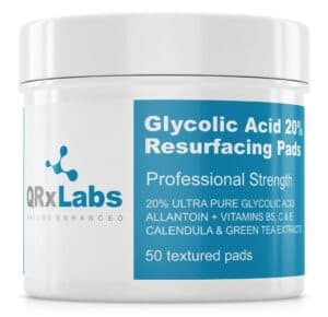 6-2 - Beautygab QRxLabs Glycolic Acid Resurfacing Pads jar for face and body