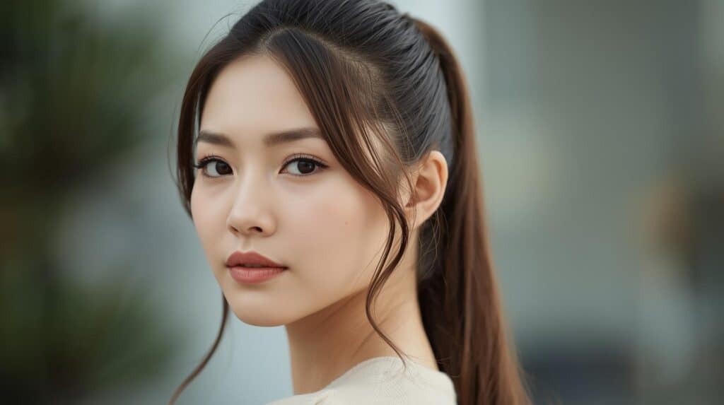 woman with hair Ponytail - Beautygab Ponytail