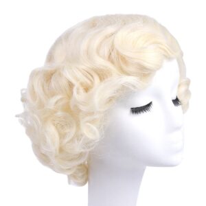 4-6 - Beautygab SARLA Monroe blonde wig with short heat resistant curls