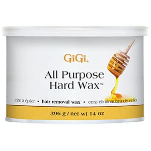 1-5 - Beautygab White GiGi All Purpose Hard Wax tin with a honey dipper on the label