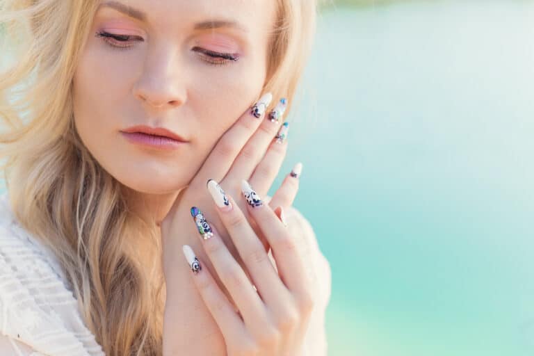 Woman With Fake Nails