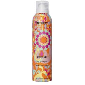 5-11 - Beautygab Amika Perk Up dry shampoo in a can printed with a bright retro flower pattern