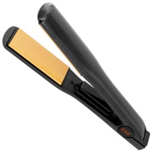 9-1 - Beautygab CHI Classic tourmaline ceramic flat iron in black with gold plates