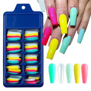 9-2 - Beautygab Changar Colorful Coffin Nails