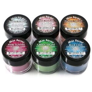 6 - Beautygab Mia Secret Glow-In-The-Dark Acrylic Powder Set