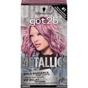 4 - Beautygab Got2b Metallics permanent hair color box in M84 Sakura Pink