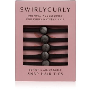 5-33 - Beautygab Swirly Curly Snap Hair Ties