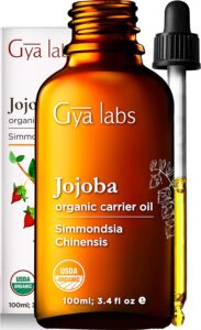 6 - Beautygab Gya Labs organic jojoba oil bottle with a dropper