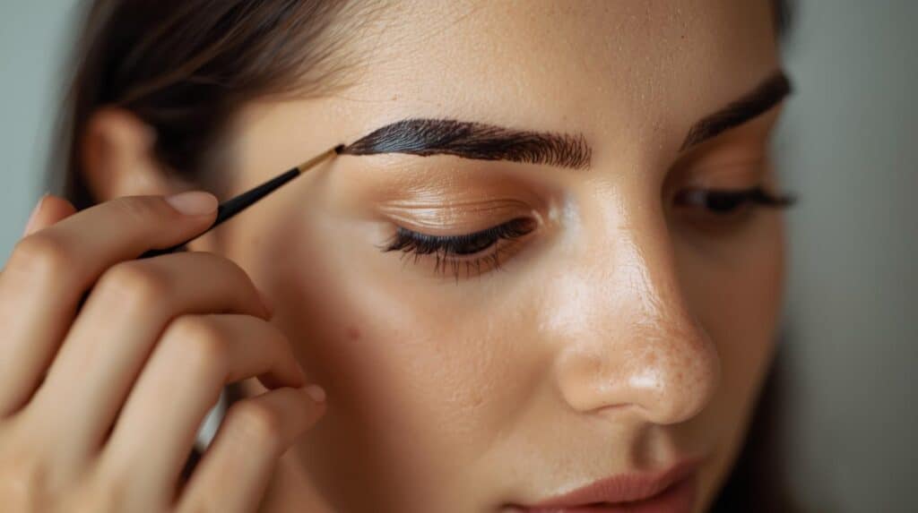 woman using Henna for Brows - Beautygab Henna for Brows
