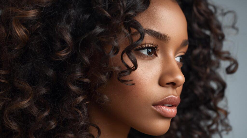 woman with Braid Out curls - Beautygab Braid Out