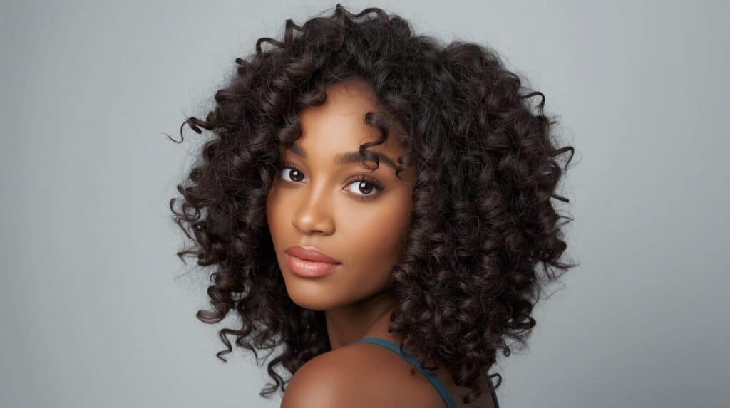 woman with The Twist Out curls - Beautygab Twist Out curls