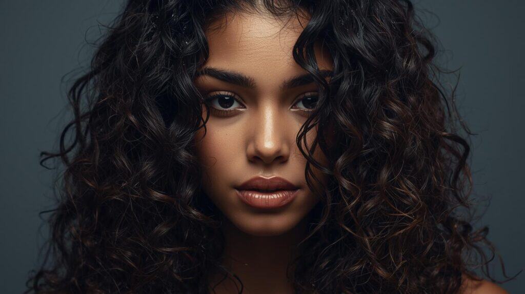 woman with Wet curly hair - Beautygab Wet