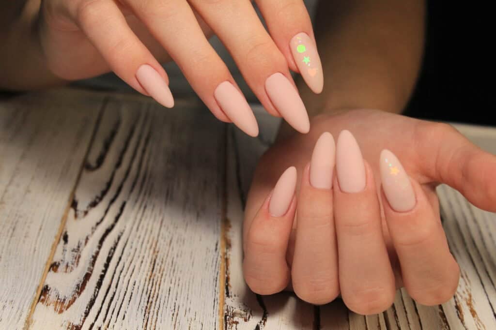 fashionable beige manicure - Beautygab Nail primers