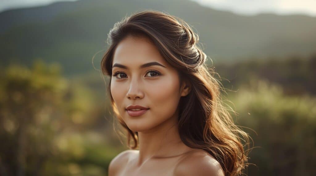 Half Up, Half Down hair style woman - Beautygab Half Up, Half Down hair