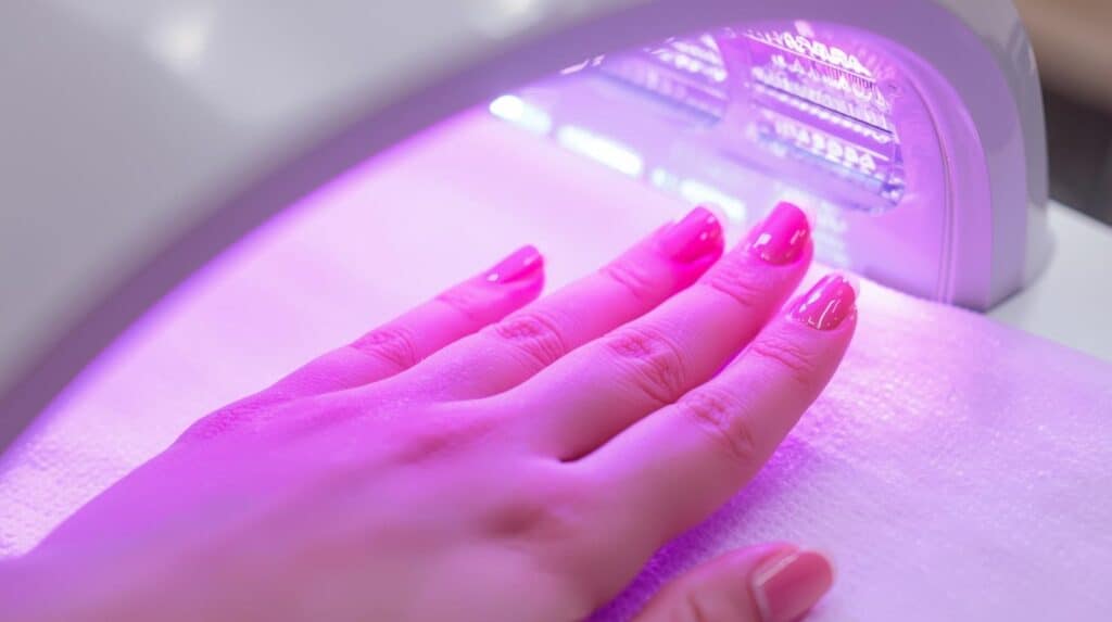 using UV Lamp on nail care - Beautygab
