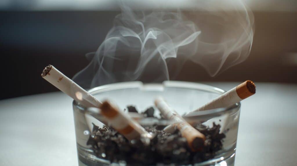 cigarettes in ashtray - Beautygab Smoking