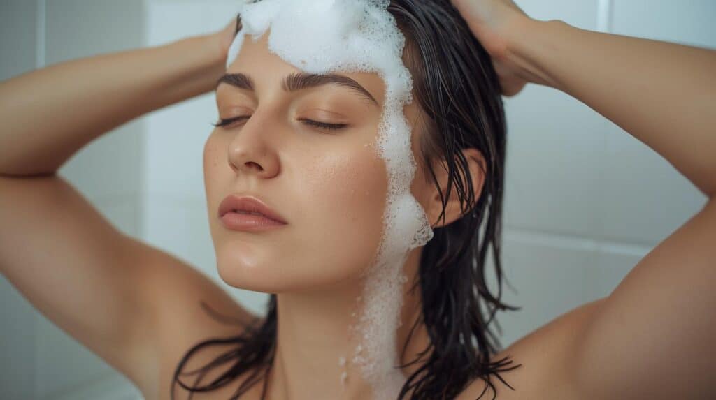 woman use Shampoo - Beautygab