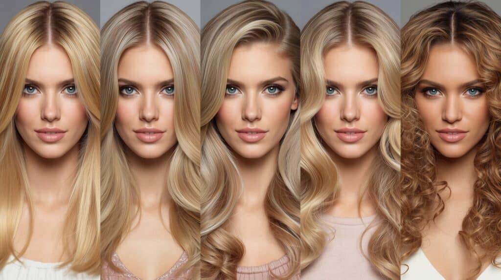 Blond Russian Women with diffrent Hair types - Beautygab diffrent Hair types