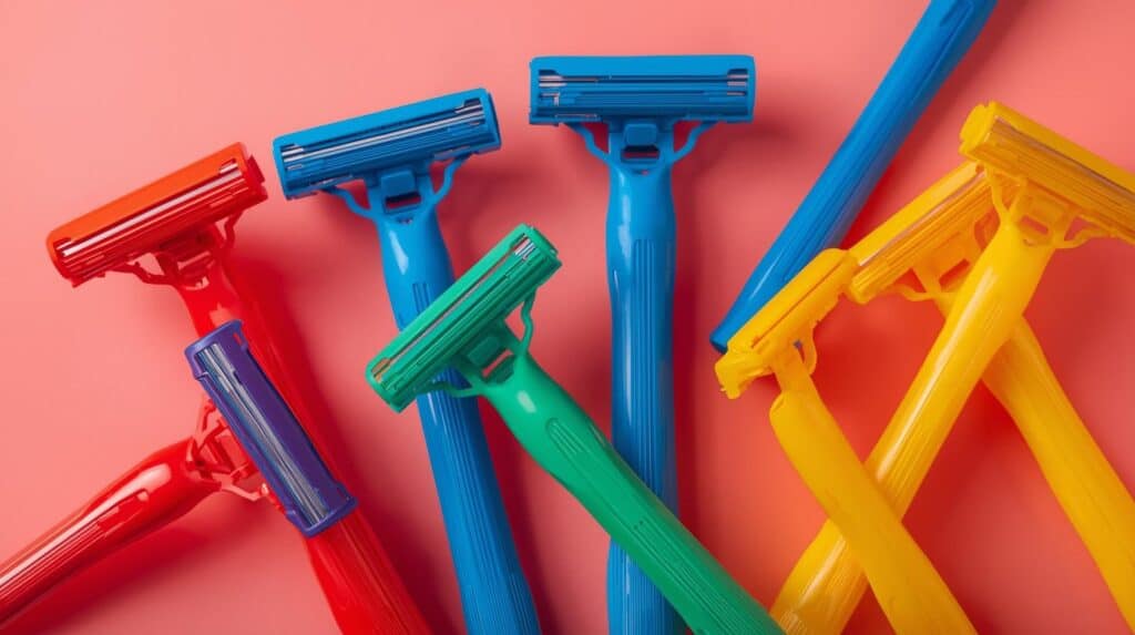 colorfull shaving plastic Razors - Beautygab Razors
