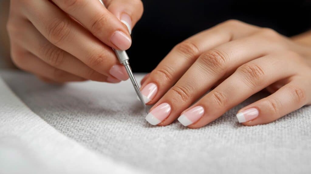 removing Polygel nails - Beautygab removing Polygel nails
