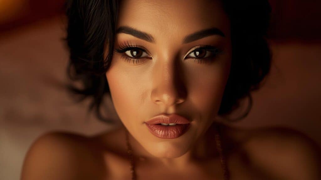 woman with Boudoir Makeup (1) - Beautygab Glossy LipsÂ