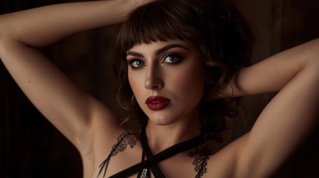 woman with Boudoir Makeup - Beautygab Boudoir Makeup