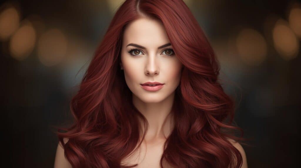 woman with Dark Red Hair - Beautygab Dark Red Hair
