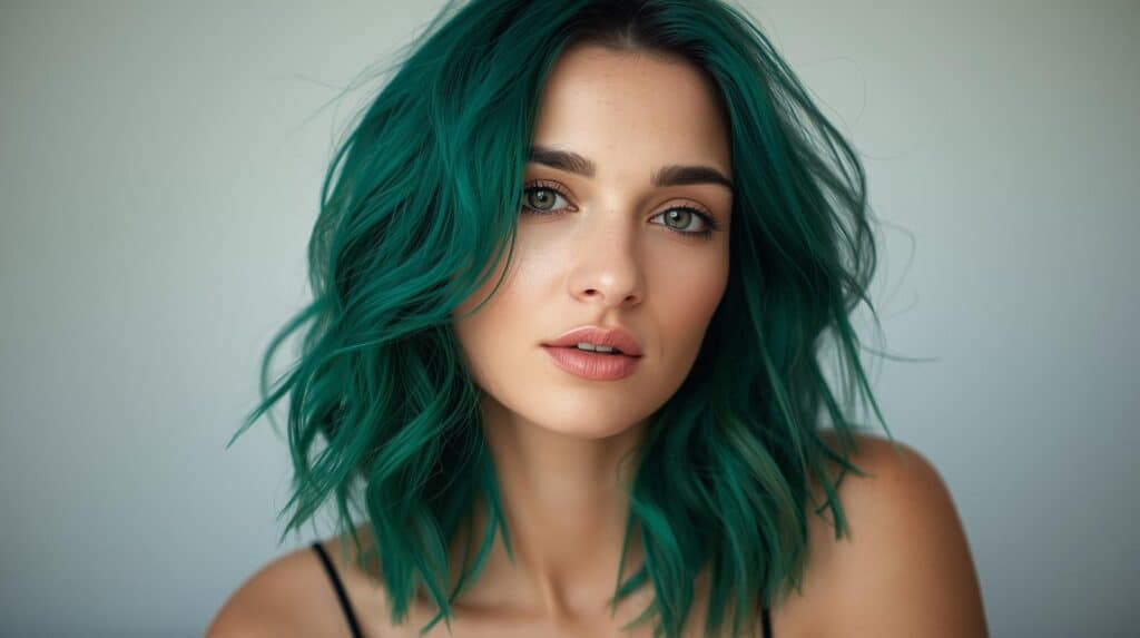 woman with Green Hair - Beautygab Green Hair